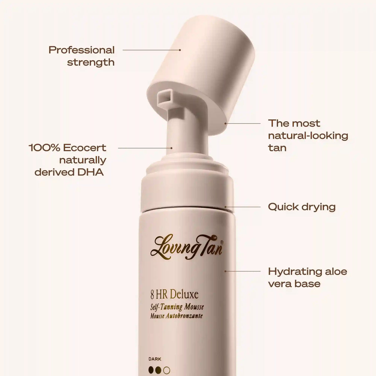 8 HR Deluxe Self-Tanning Mousse Dark