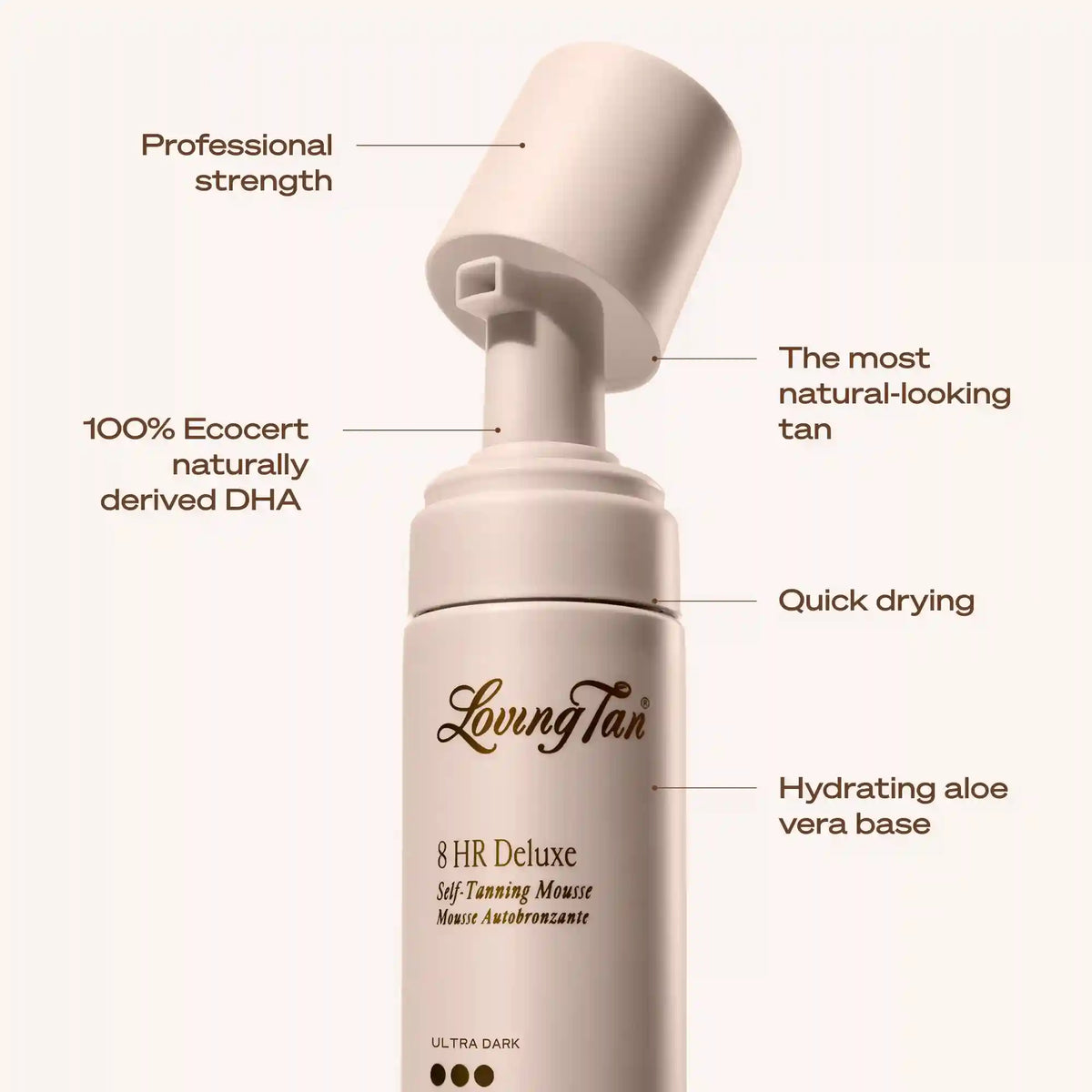 8 HR Deluxe Self-Tanning Mousse Ultra Dark