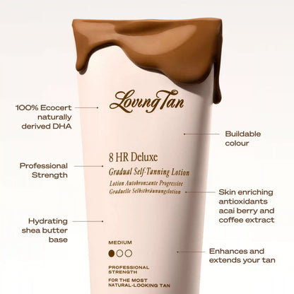 8 HR Deluxe Gradual Self-Tanning Lotion Medium