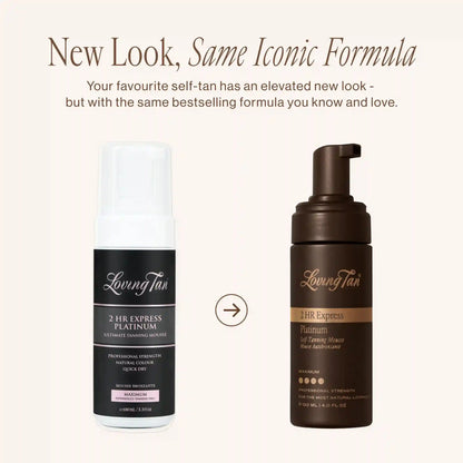 2 HR Express Platinum Self-Tanning Mousse